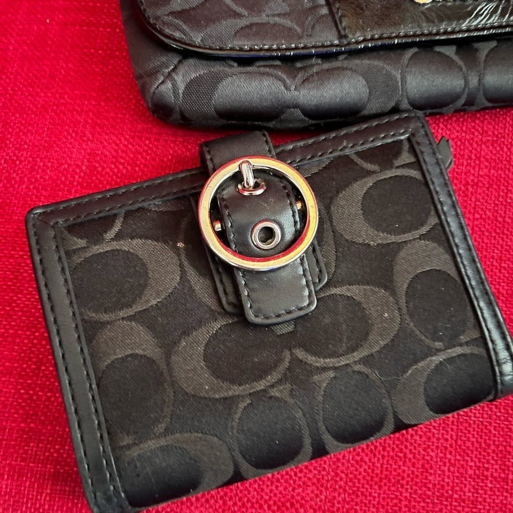 4 Coach Miscellaneous Accessories Guaranteed Authentic Wallets Wristlet Black - Picture 2 of 16